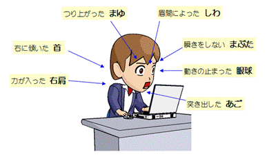 パソコンで首こり